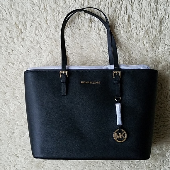 Michael Kors Handbags - NWT Michael Kors Tote in Black Leather